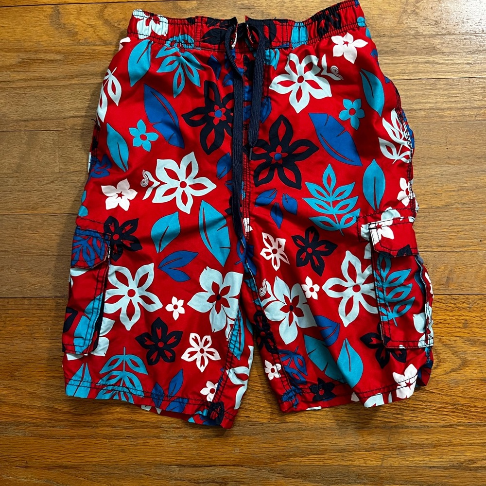 Kids Hawaiian swim trunks